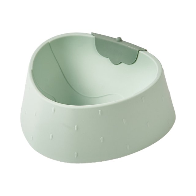 CSChome Bol d'Alimentation pour Chat Bol d'Alimentation Antidérapant Grande Capacité Forme de Fraise en Plastique Incassable