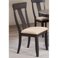 thumbnail image 1 of Panel Back Dining Chair Upholstered seat & Black Stone, Set of 2, 1 of 1
