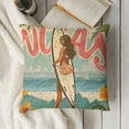 thumbnail image 3 of YINGXI Beach Throw Pillows, Beach Pillows, Pillows Covers,surf Room Decor,Beach Room Decor for Teen Girls,Beach Pillow Cover,Beach Decor,Coastal Decor 24x24in, 3 of 5