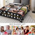 thumbnail image 5 of AISENIN Custom Blanket with Photos Text Personalized Picture Throw Blanket Collage Customized Fleece Blanket Gifts for fathers mothers Family Adult Kids Birthday, 5 of 5