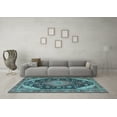 thumbnail image 3 of Ahgly Company Indoor Rectangle Persian Light Blue Traditional Area Rugs, 8' x 12', 3 of 4