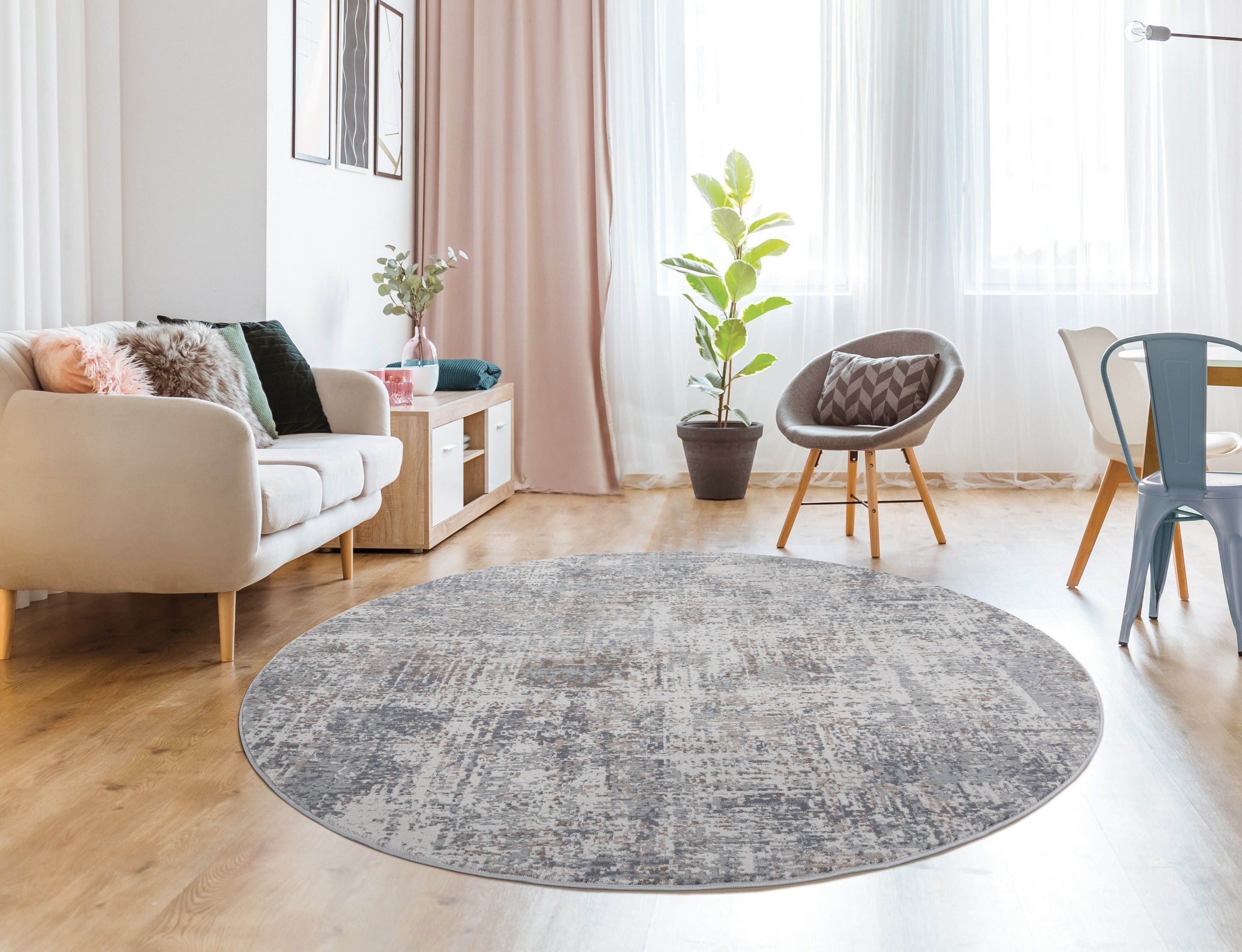 United Weavers of America Modern, Transitional Abstract Area Rug, 5.25' x 7.17'