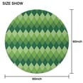 thumbnail image 6 of Green Argyle Pattern Round Tablecloth 60"x60",Wrinkle Wipeable Table Cloth for Kitchen Dining Room Picnic Patio Party, 6 of 6