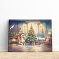 thumbnail image 3 of Merry Christmas Shiba Inu Santa Hat Xmas Tree Winter Holiday Horizontal Matte Canvas Poster Shibas Dog Lovers Gifts Idea Wall Art Home Decor - 01013, 3 of 5