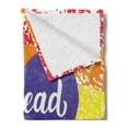 thumbnail image 2 of Pride Soft Flannel Fleece Throw Blanket, Spread Love Inspirational Hand Writing Heart Gay LGBT Parade Slogan Grungy Vibrant, Cozy Plush for Indoor and Outdoor Use, 70" x 90", Multicolor, by Ambesonne, 2 of 5