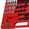 thumbnail image 4 of 48 Piece Thread Chaser Set Metric and SAE Sizes 22 Taps 24 Dies 2 Thread Files Universal Rethreading Tool Kit, 4 of 4
