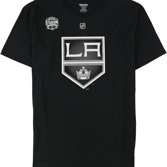 Reebok Mens Stadium Series LA Gaborik 12 Graphic T-Shirt, Black, Medium