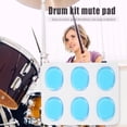 thumbnail image 3 of 6 Unids/set Snare Drum Mute Pads Silenciador para Accesorios Instrumentos (azul), 3 of 8