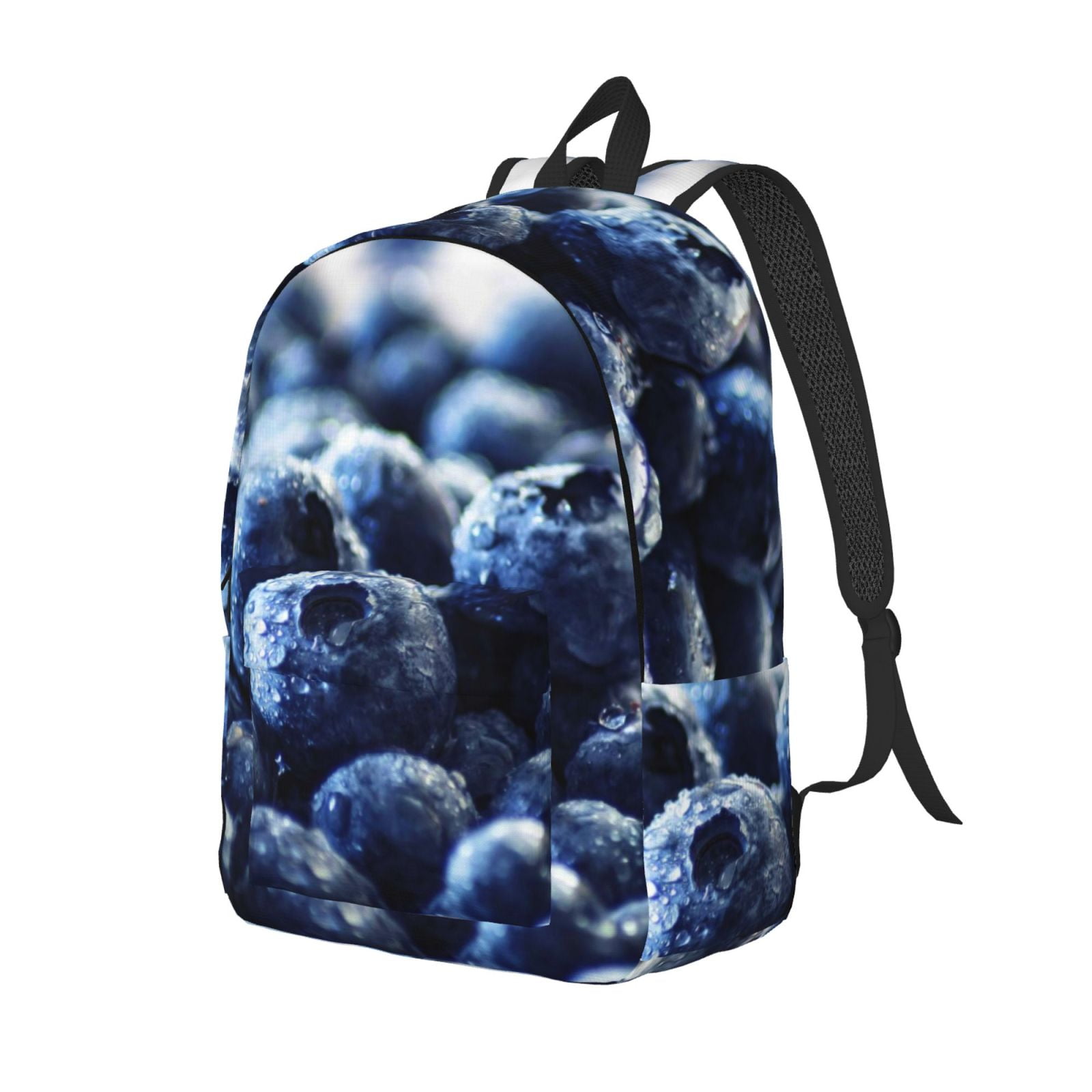 Defioc Blueberry for Canvas Backpack,Travel Rucksack Unisex Knapsack Laptop Backpack for Work & College -Small