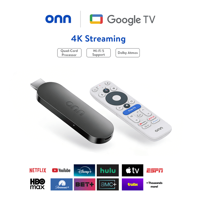onn 4K Streaming Device, Google TV with Gemini (NEW 2026 Model