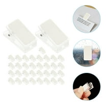 WEAVILUX Transparent Plastic Clips for Colleagues Home Office 35Pcs