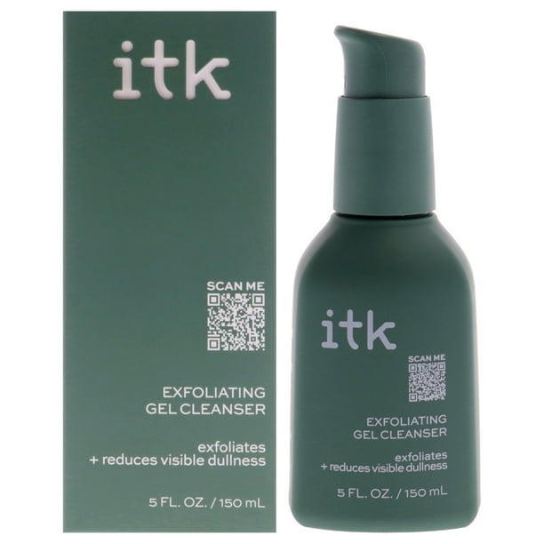 Gel limpiador exfoliante ITK para mujeres - 147 ml