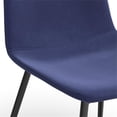 thumbnail image 3 of Pemberly Row Modern Velvet Side Chairs (Set of 2) in Sapphire, 3 of 7