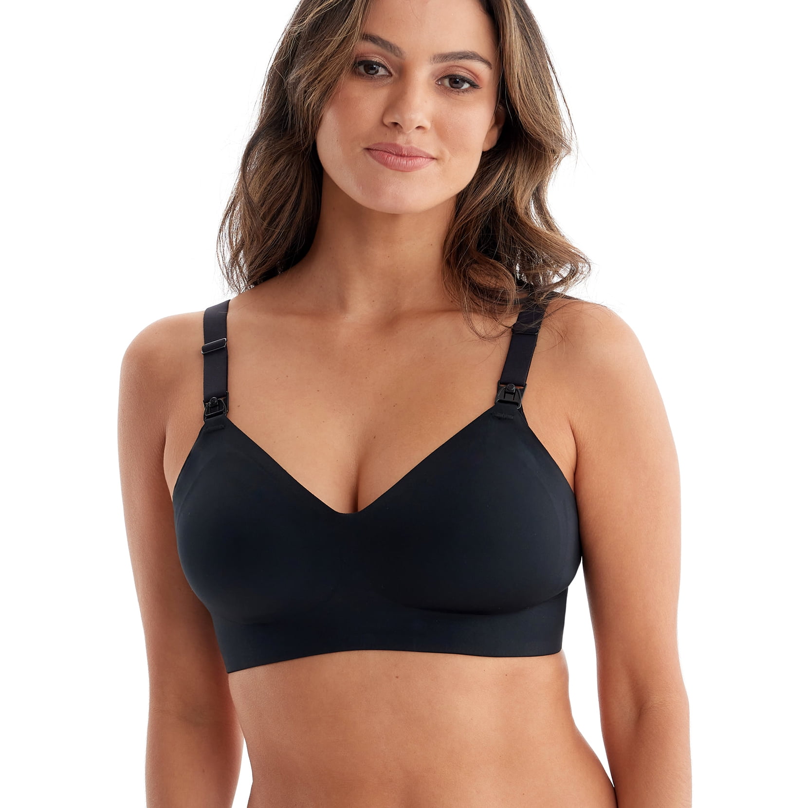 Momcozy Women's Maternity Seamless Ultra Comfort Hands Free Pumping and Nursing Bra, Sizes S-3XL