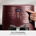 thumbnail image 5 of Thyme & Table 6QT Air Fryer, with ThymeCrisp™ and Ceramic-Coated Nonstick Basket, Cabernet Red, 5 of 13