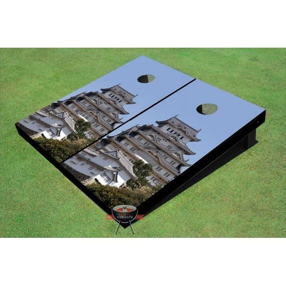 Japan Building Theme Cornhole Boards