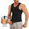 thumbnail image 4 of Lilvigor Sauna Vest for Men Waist Trainer Vest Sauna Sweat Suit Zipper Body Shaper Tank Top Workout Compression, 4 of 6