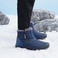 thumbnail image 3 of Winter Snow Ankle Boots Fur Lining Waterproof Outdoor Slip On Booties Sneakers for Women and Men, 3 of 13