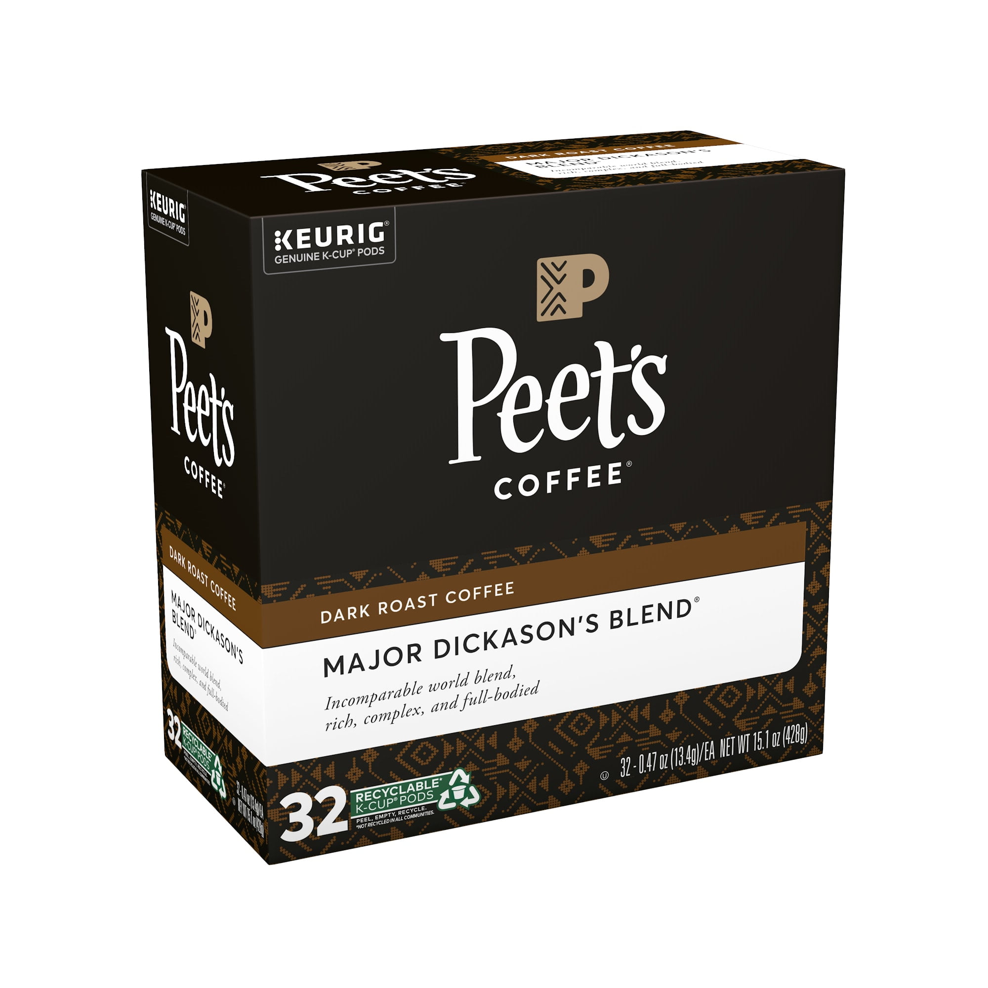  Keurig K-Duo Plus Single Serve Coffee Maker with Peet's Coffee  Major Dickason's Blend, Medium Roast, 32 K-Cup Pods: Home & Kitchen