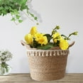 thumbnail image 3 of Home Textile Storage,Seagrass Wicker Basket Flower Pot Folding Basket Storage Basket Decoration, 3 of 5