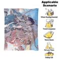 thumbnail image 6 of Anime Style Princess Kaguya & Friends Floral Kimono Cozy Flannel Blanket, 6 of 9