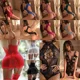 thumbnail image 2 of Ropa interior sin entrepierna para mujer, lencería Sexy erótica, ropa interior porno, ropa de dormir Sexual más sujetador abierto en la entrepierna, ventas al por mayor, 2 of 5