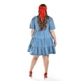 thumbnail image 3 of Vestido de mezclilla con botones Roman Fashion /Tallas Extras, 3831 (Mezclilla medio) azul 38, 3 of 5