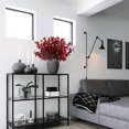 thumbnail image 3 of Paquete de 4 flores artificiales, orquídeas, plantas, flores de Phalaenopsis, ramas, plantas falsas, toque real para el hogar, oficina, boda, decoración de mesa, bricolaje, azul y morado Sincero  Hogar, 3 of 7
