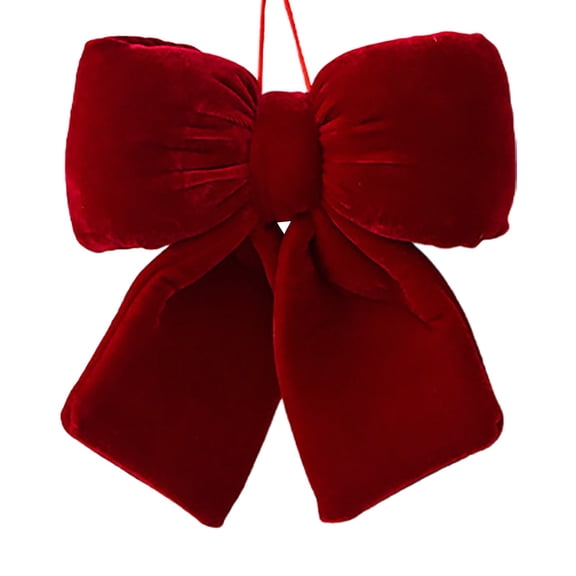 Clearance Under $0.69! Large Velvet Fabric Christmas Bow Decor