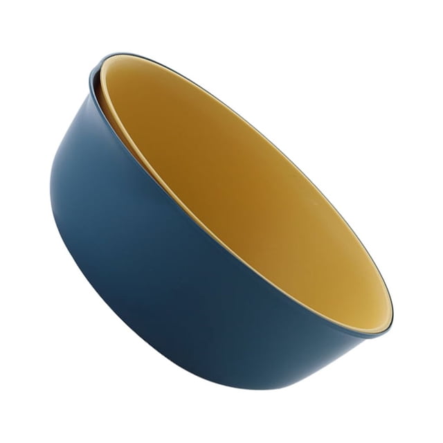 Cesta de drenaje Cateissary Colador de frutas y verduras amarillo y azul redondo