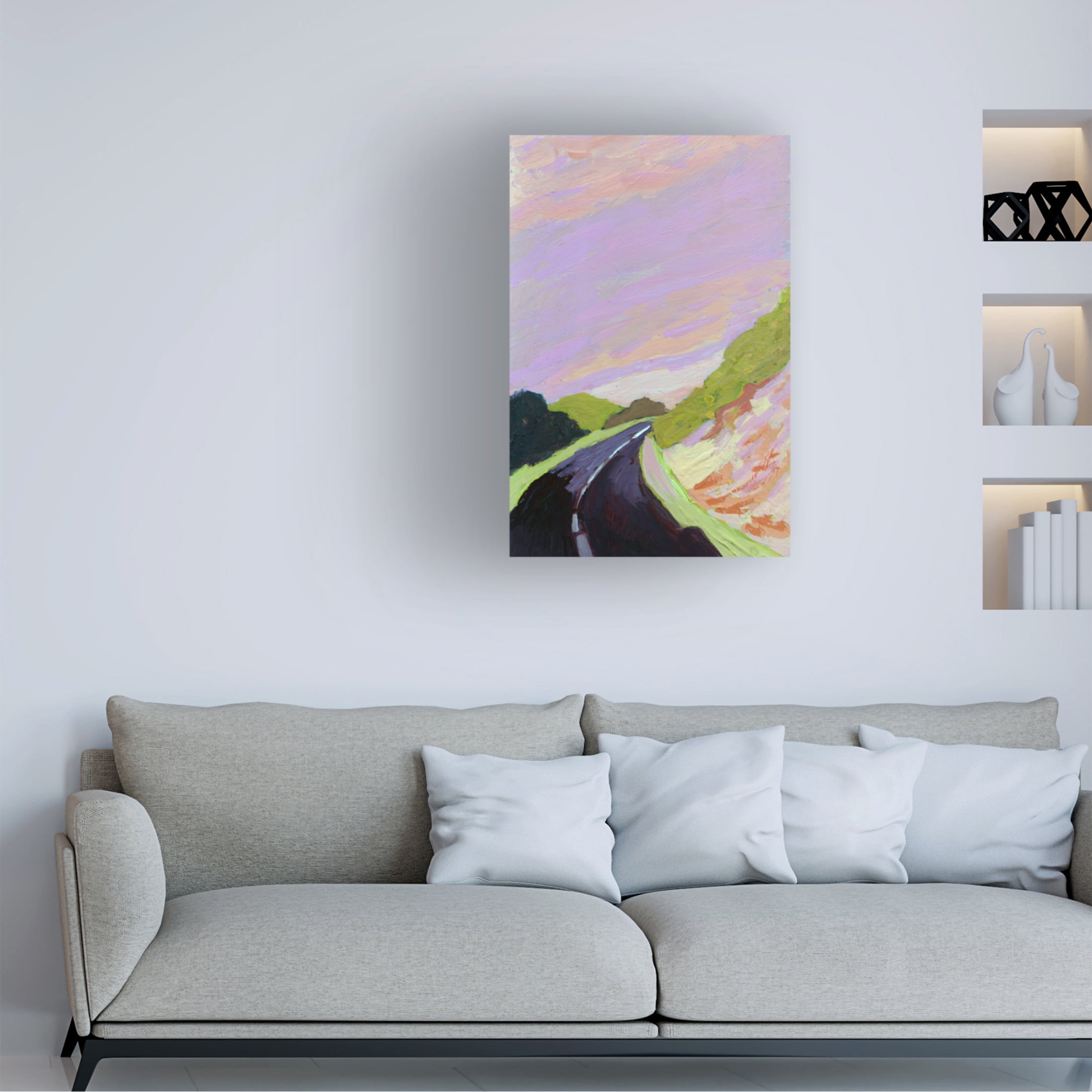 Canvas Wall Art - Toby Gordon 'Around The Bend' Wall Art for Living Room, Bedroom, or Office Décor by Trademark Fine Art - 30 x 47 Inches
