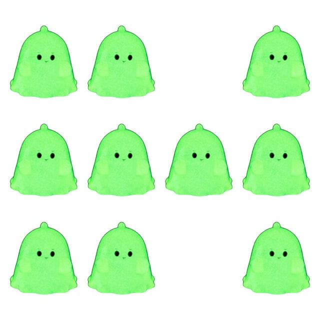 Elodie 10 Pieces Luminous Mini Resin Statues Crafts Birthday Gift Halloween Decorations 2.5x2.2 cm