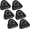 Black, variant on IULAVP 6 Pack 3.54" / 9cm Stainless Steel D-Ring Patch for Inflatable Boat Kayak Dinghy SUP, Triangular D-Ring PVC Patch Stand-Up Paddleboard Canoe Rafting Accessories, NO Glue Included