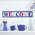 thumbnail image 2 of Northlight Metal Patriotic "WELCOME" Sign with Stars Wall Decor - 18", 2 of 5