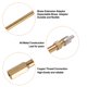thumbnail image 4 of 1 Set Tire Valve Extension 7.87" Tire Inflator Valve Adaptor with 2pcs Brass 90 Degree Tire Valve Stem Extension Brass Adaptor, 4 of 7