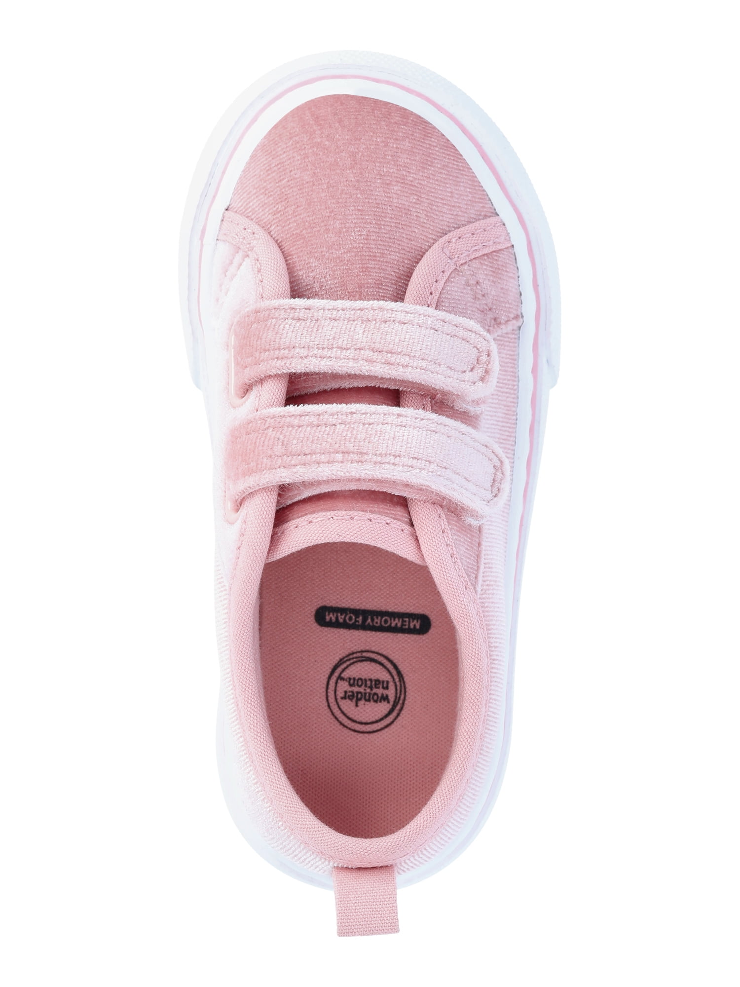 Wonder Nation Toddler Girls Two Strap Skate Sneakers
