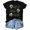 Black, variant on T Shirts for Women Fashion Y2K Short Sleeve Skull Print Top Spring 2026 Crew Neck Casual Basic Tee