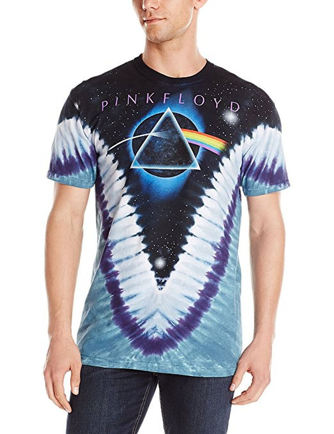Pink Floyd Pyramid V Tie-Dye T-Shirt - Walmart.com