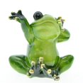 thumbnail image 4 of 3 de ranas nórdicas, estatuas de animales, colección de resina cómica, adorno artístico para el gar, escritorio, Patio, restaurante, decor perfecl Figuras de rana, 4 of 8