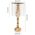 thumbnail image 3 of 10X Crystal Flower Vase Stand Wedding Centerpieces for Table Gold Flower Stand, 3 of 17