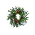 thumbnail image 2 of Qwtwty Christmas Front Door Wreath, Farmhouse Artificial Winter Wreath Hanging Ornament for Wall Window Porch Indoor Outdoor Christmas Decoration, 2 of 6