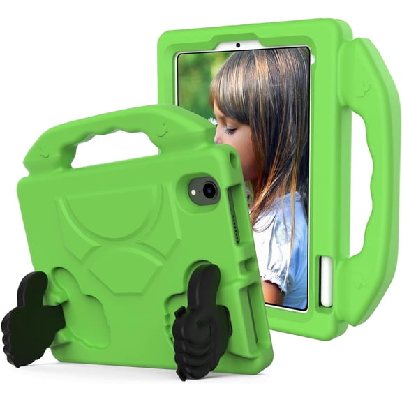 HCTian Kids Case for iPad mini 6th Generation Case 2021 8.3 Inch, Lightweight EVA Kid Friendly Shockproof Cute Protective Case, with Handle Stand Heavy Duty Cover
