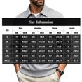thumbnail image 3 of JULMCOMO Polo Shirts for Men Button Collared Casual Workwear Style Long Sleeve Shirts Regular Fit Work Tops with Chest Pockets Army Green XL, 3 of 7