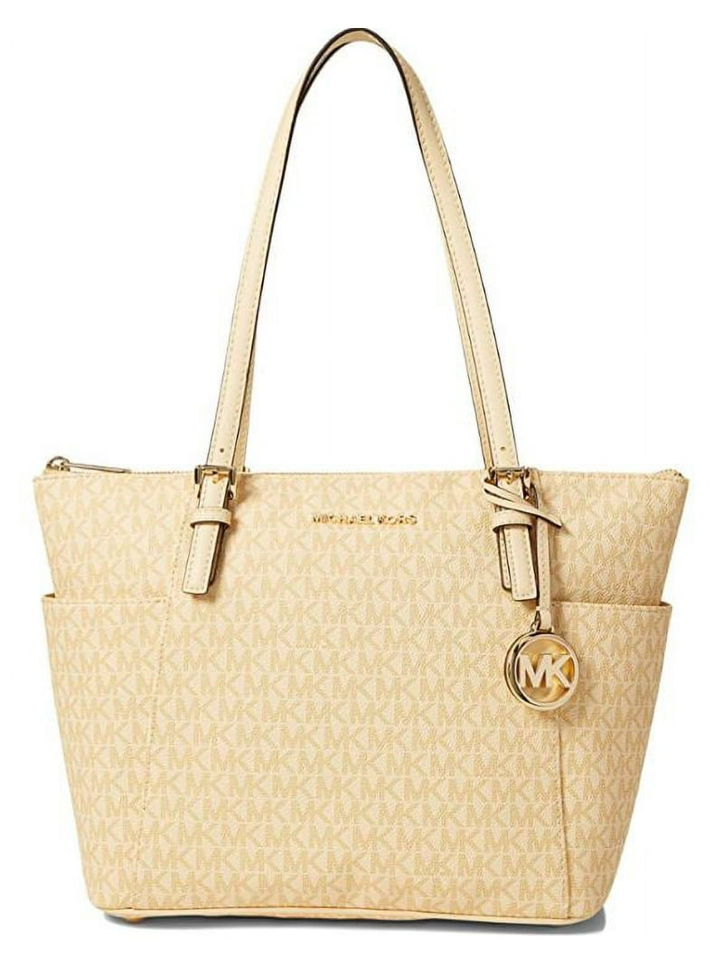 Michael Kors Womens Real Leather Handbag, Jet Set East/West