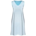 thumbnail image 2 of Metropolitan Womens Nightgown and Robe Set Matching Gown and Robe Sets - Mint Stripe, 3X, 2 of 8