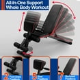 thumbnail image 2 of Adjustable Weight Bench, 7 Positions Foldable Workout Olympic Bench Press Includes Resistance Bands, Maximum Weight 780 Lbs., 2 of 7