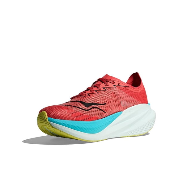 Hoka Men's Mach X 2 Sneaker, Electric Coral, 13