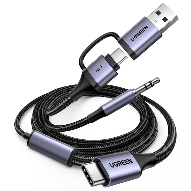 Cable de audio USB C a 3,5 mm y cargador UGREEN 60W PD