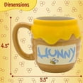 thumbnail image 4 of Silver Buffalo Winnie the Pooh Honey "Hunny" Pot Ceramic 3D Sculpted Coffee Mug, 23 Ounces, 4 of 9