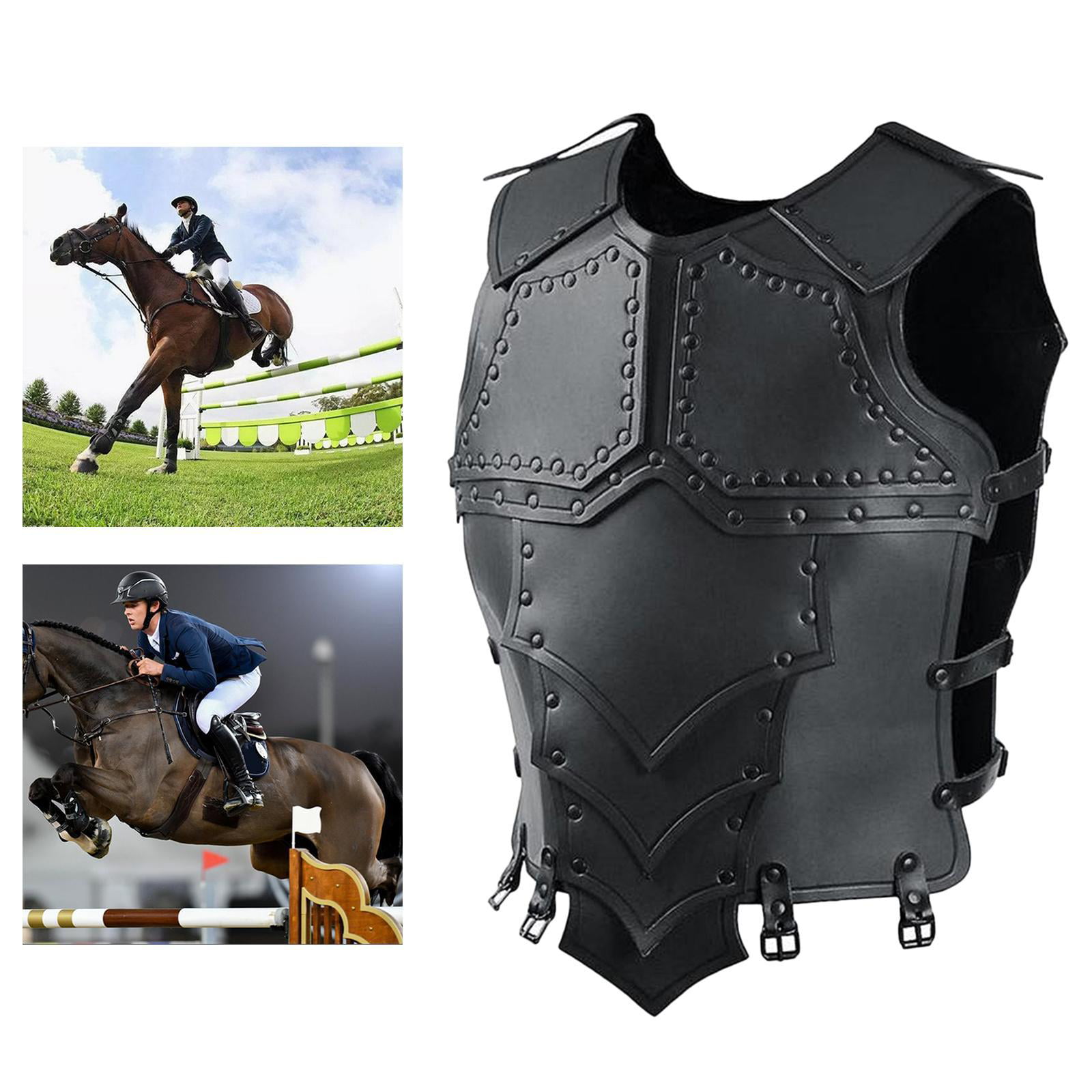 Equestrian Safety Horse Riding Vest Body Protector Waistcoat Unisex Black 